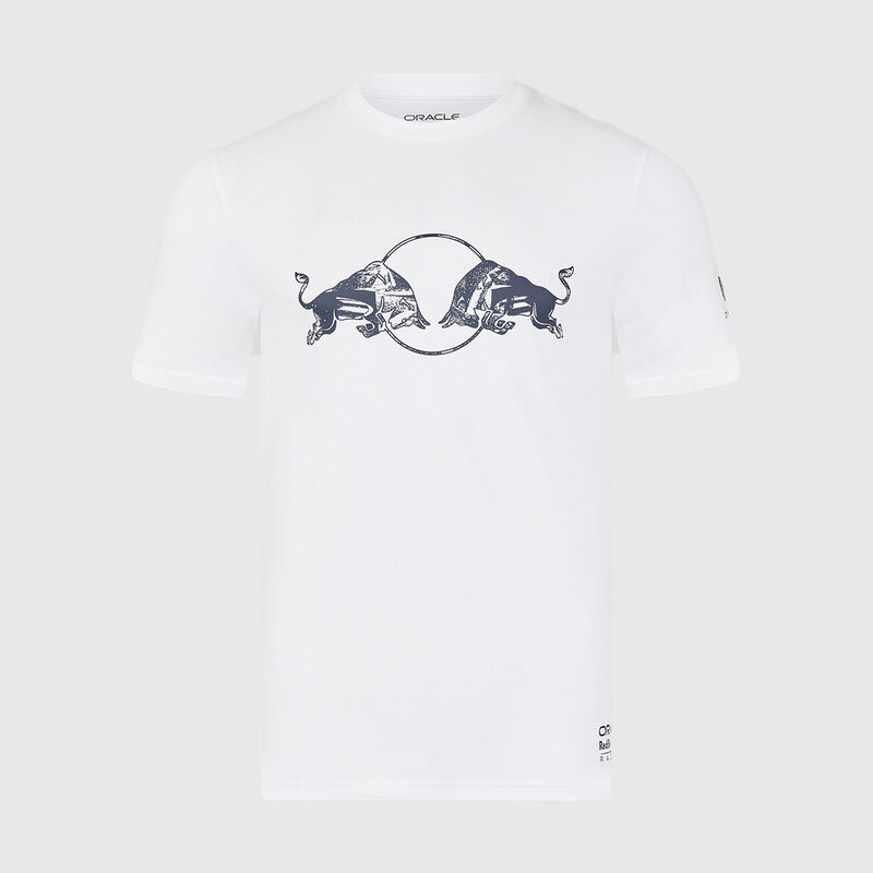 RBR FW UNISEX GRAPHIC BULL TEE - white