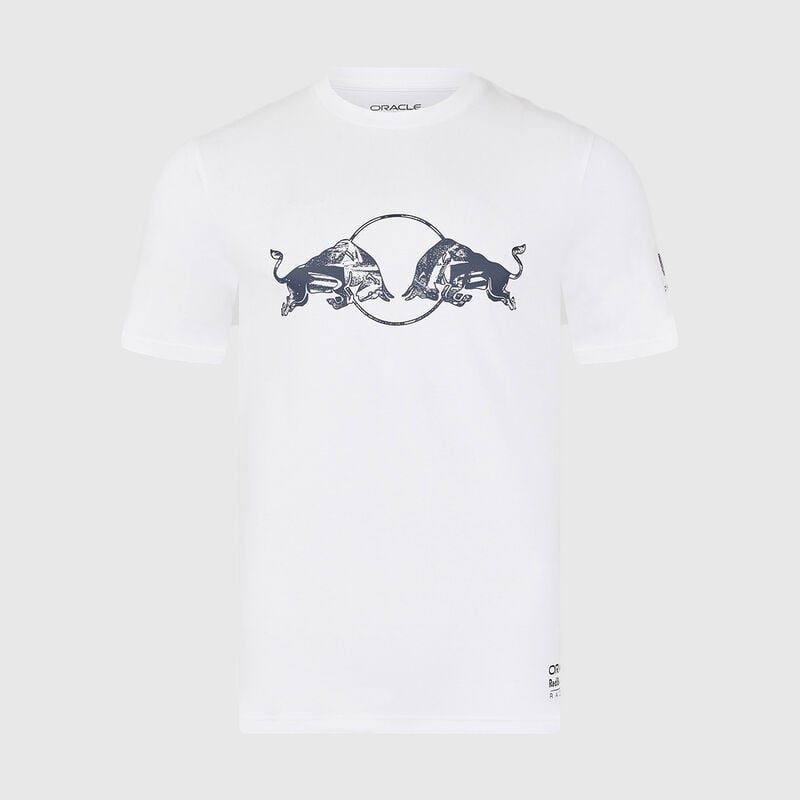 RBR FW UNISEX GRAPHIC BULL TEE - white