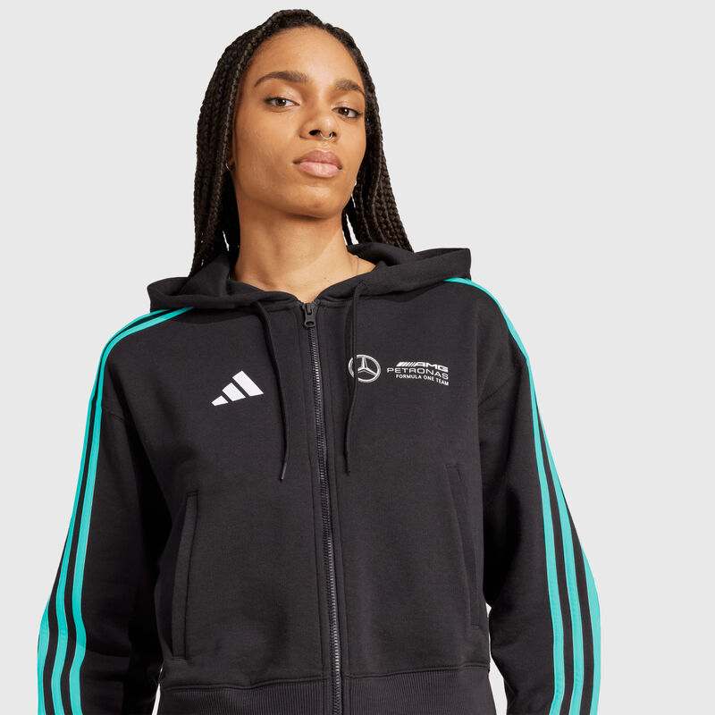MAPF1 FW WOMENS DNA FULL ZIP HOODIE - black