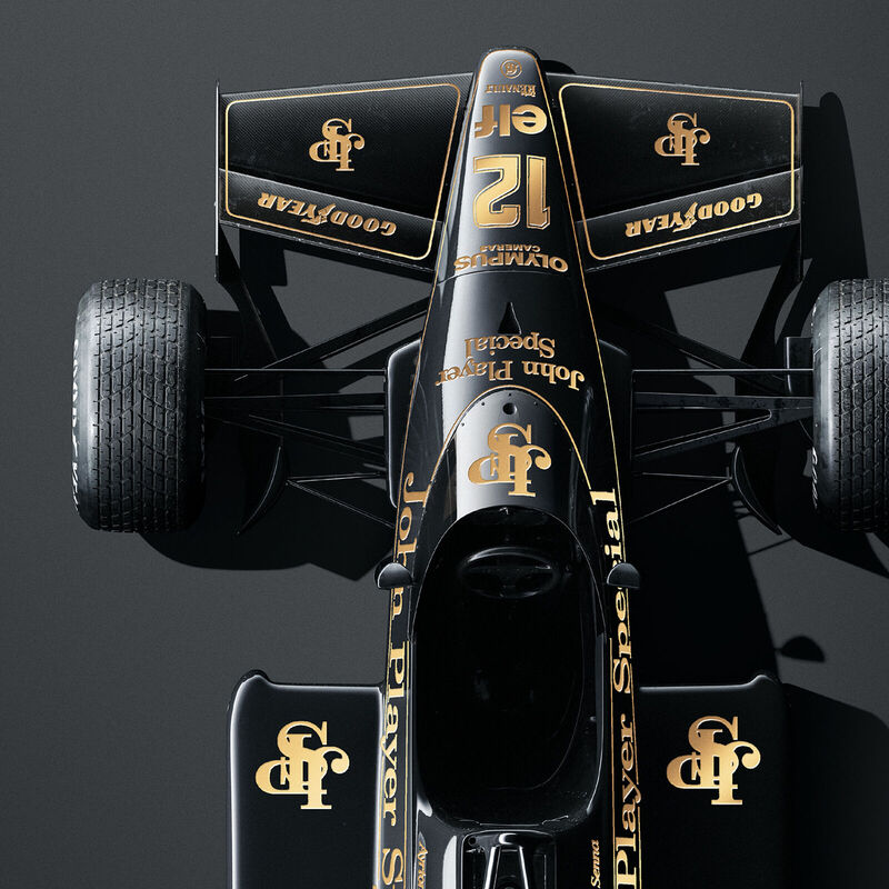 ASENNA SL LOTUS STUNNING BLACK ESTORIL 1985 POSTER - black