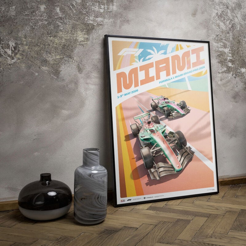 F1 SE MIAMI 2026 LARGE POSTER, ONE SIZE - Multi