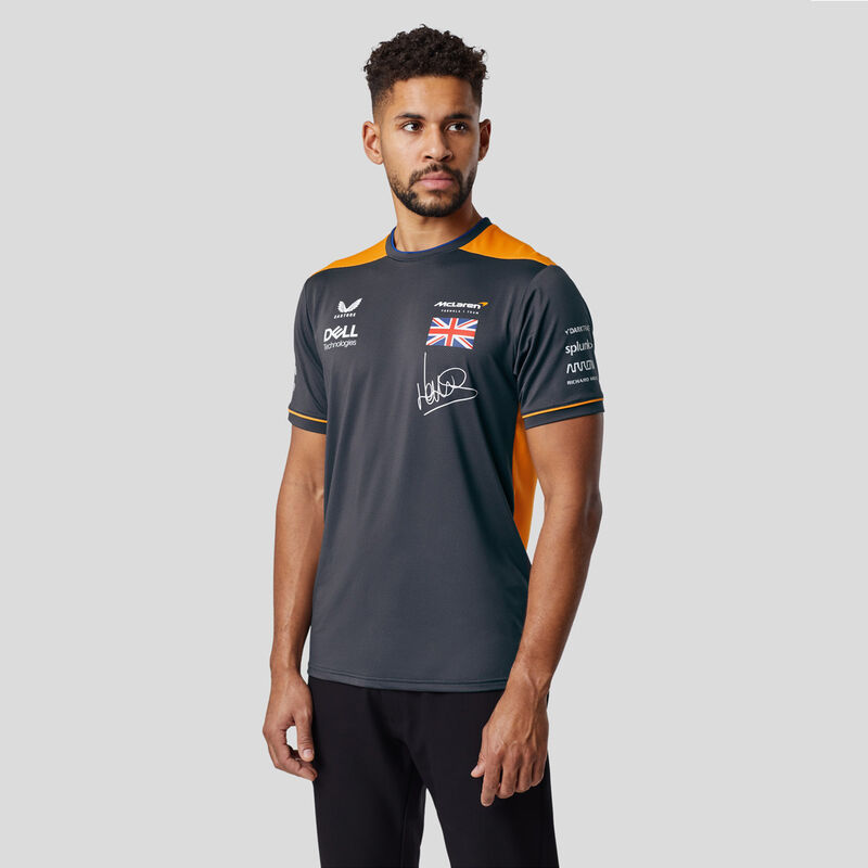 MCLAREN RP DRIVERS SET UP TEE NORRIS - antracit