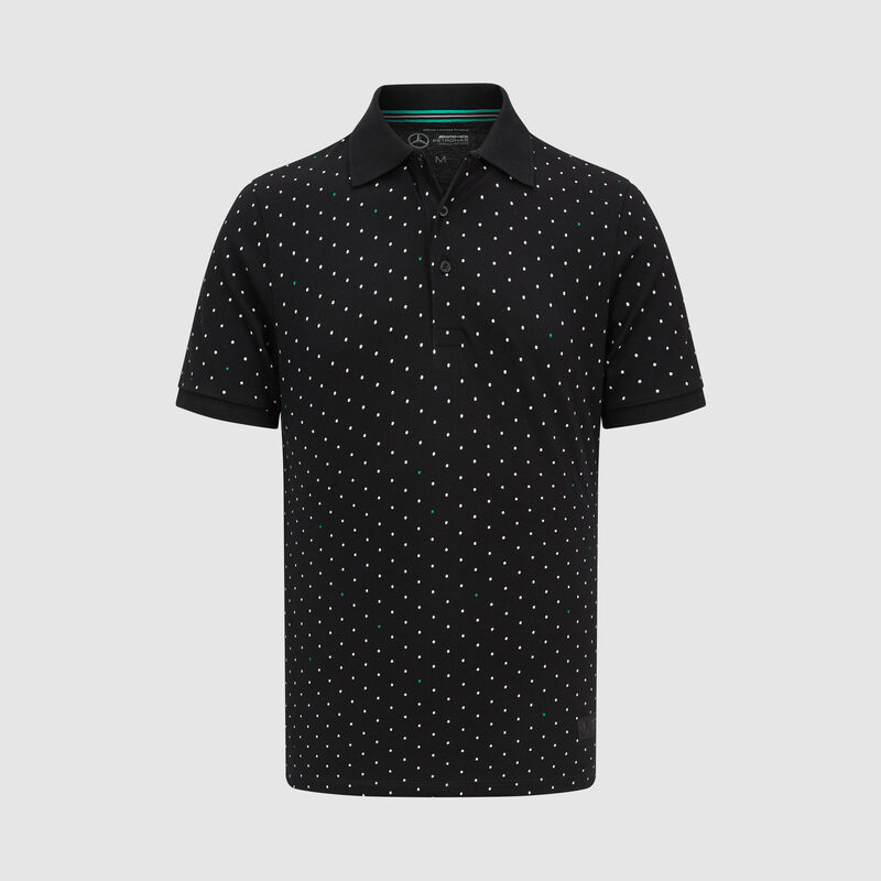 MAPF1 FW MENS POLKA DOT POLO - black