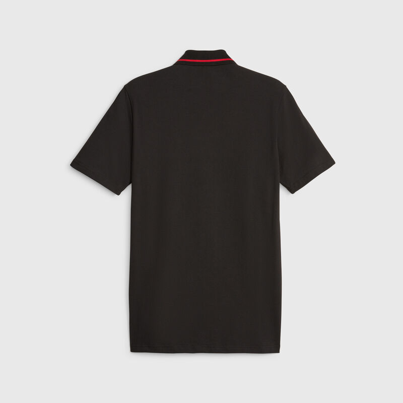 SF LS MENS RACE POLO - black