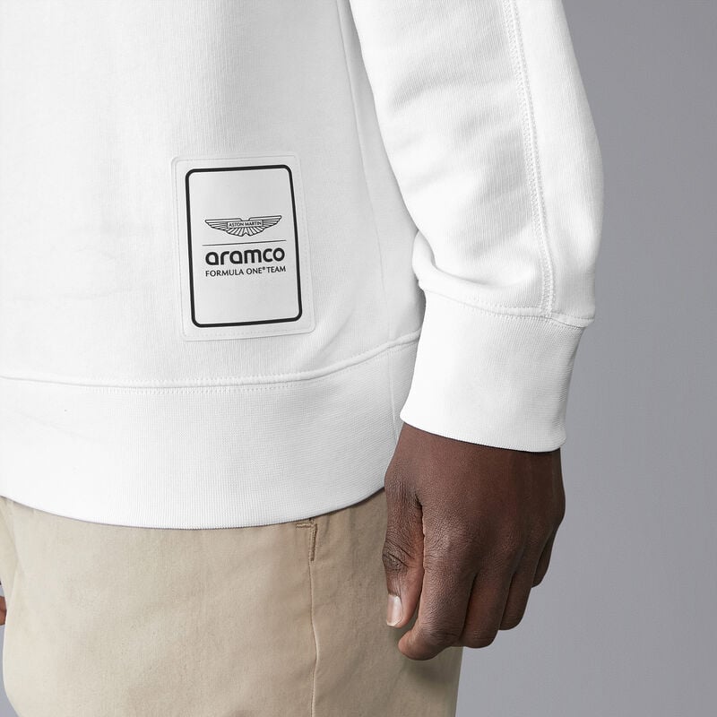 AMF1 FW LOGO CREW SWEAT - white