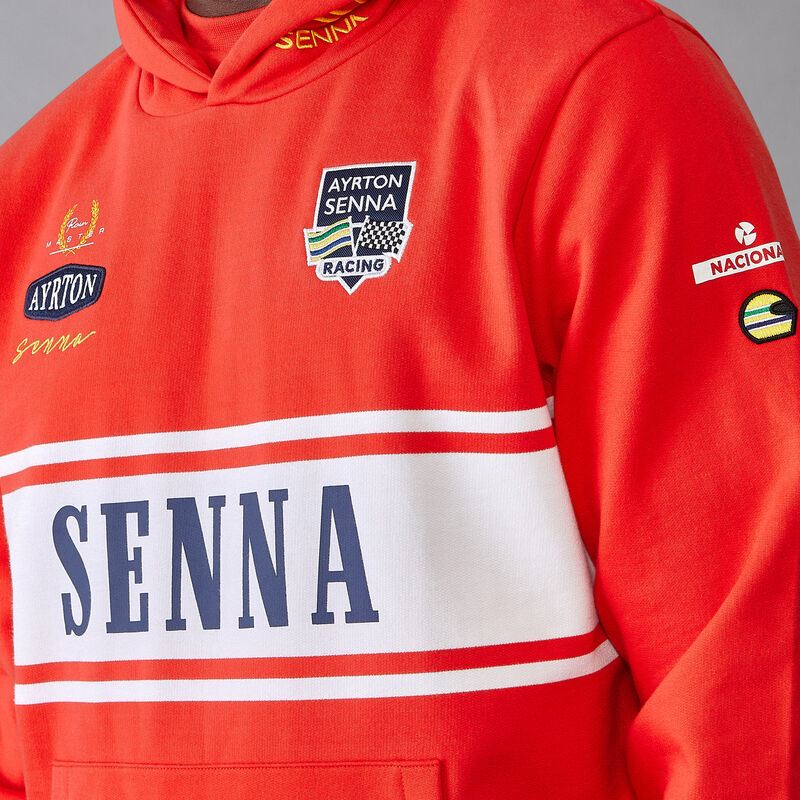 AS FW MENS LEGACY PATCHWORK HOODY - red