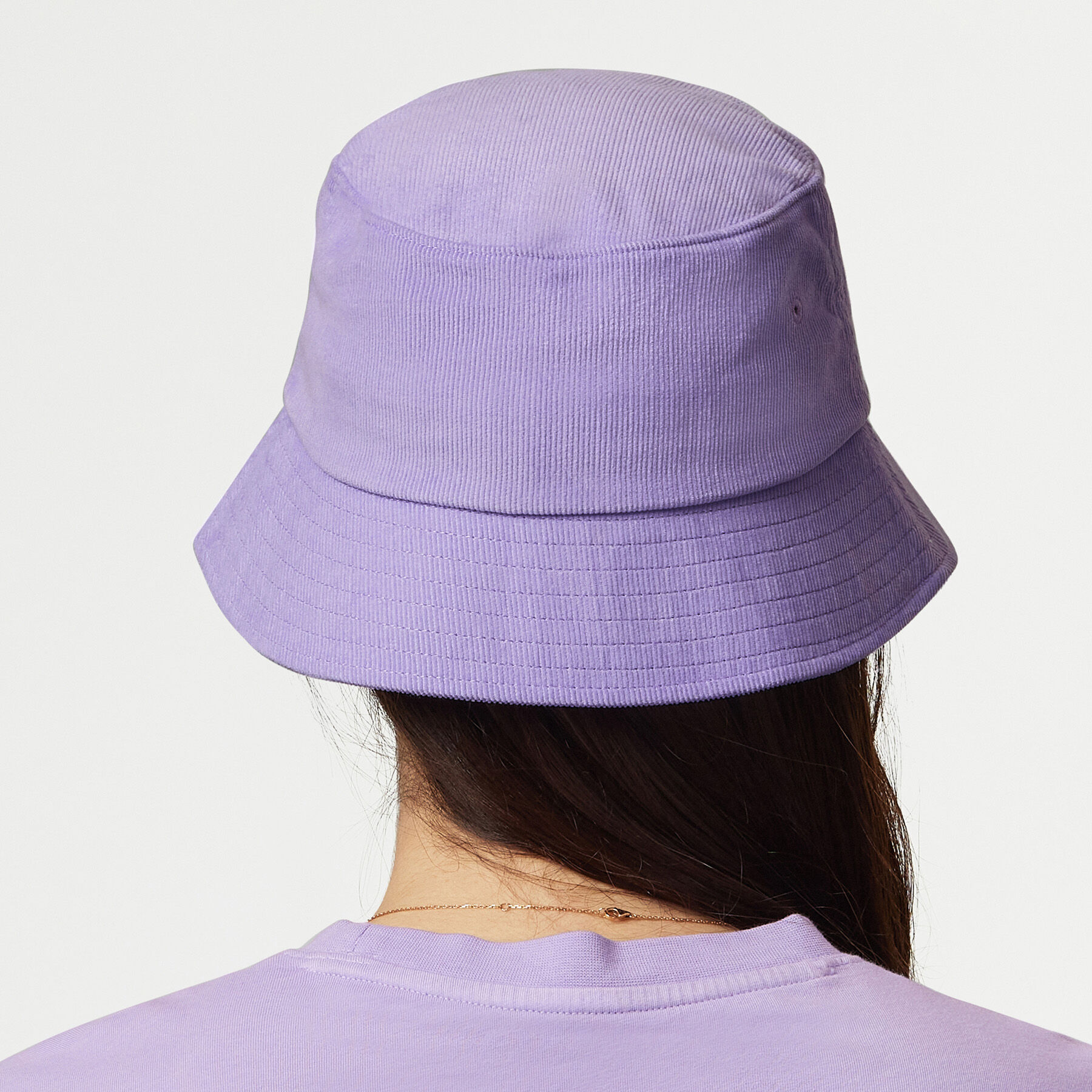 Lilac bucket hat top
