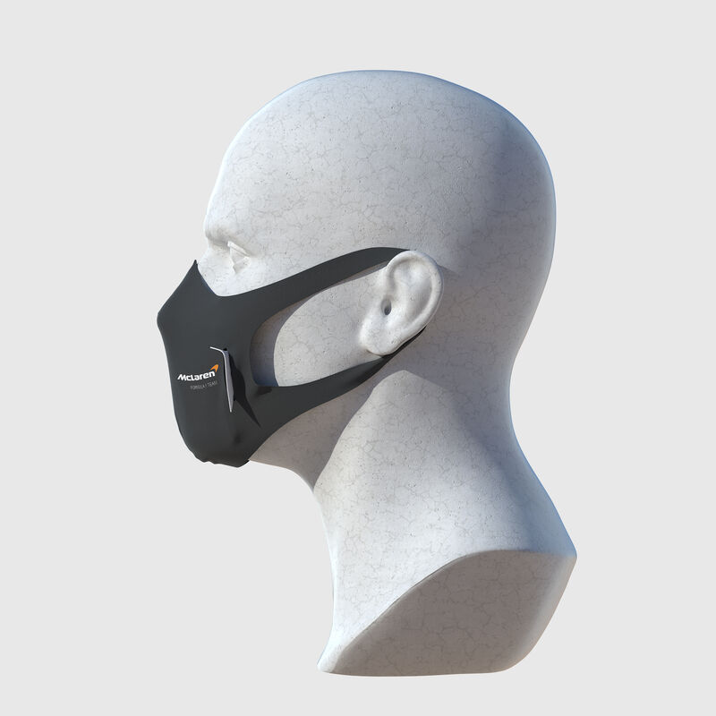 MCLAREN STRIPE U FACE MASK - dark grey