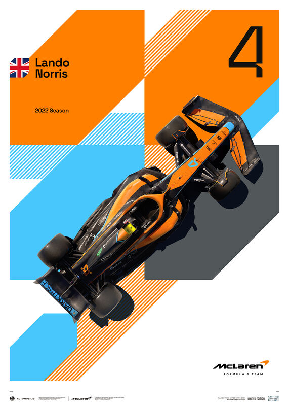 MCLAREN SL LN 2022 POSTER - Multicolor