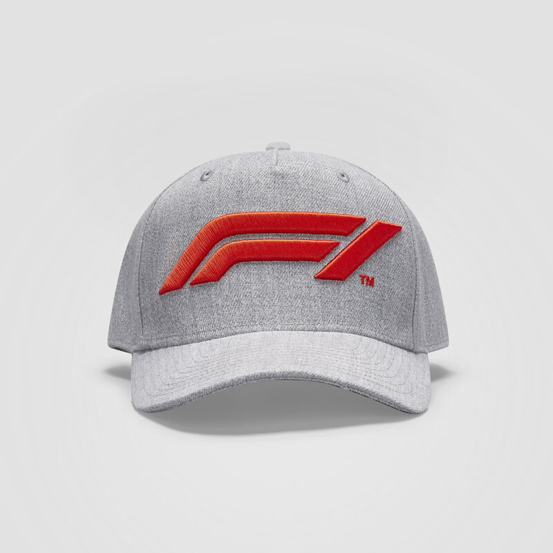 F1 FW LARGE LOGO BASEBALL CAP - grey