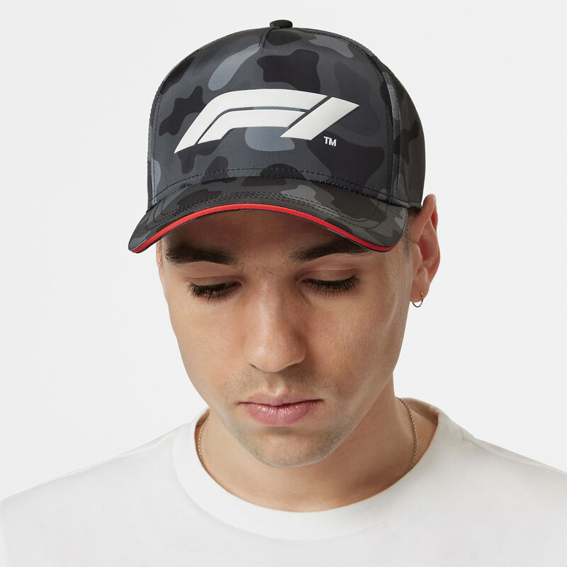 F1 FW CAMO CAP - black