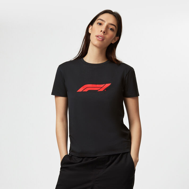 F1 FW WOMENS LOGO TEE - black