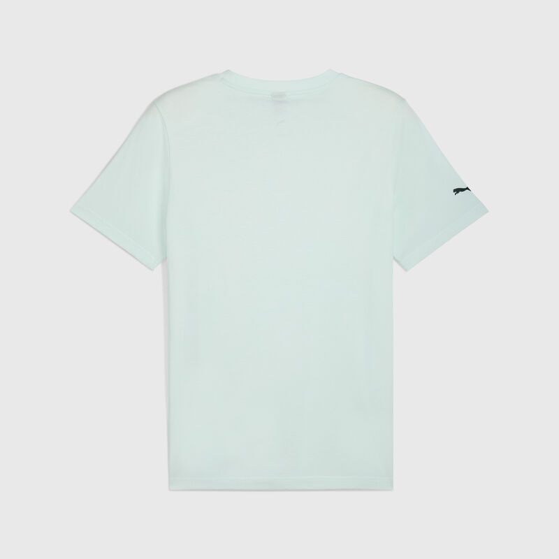 SF LS RACE BIG SHIELD TEE CHROME - blue