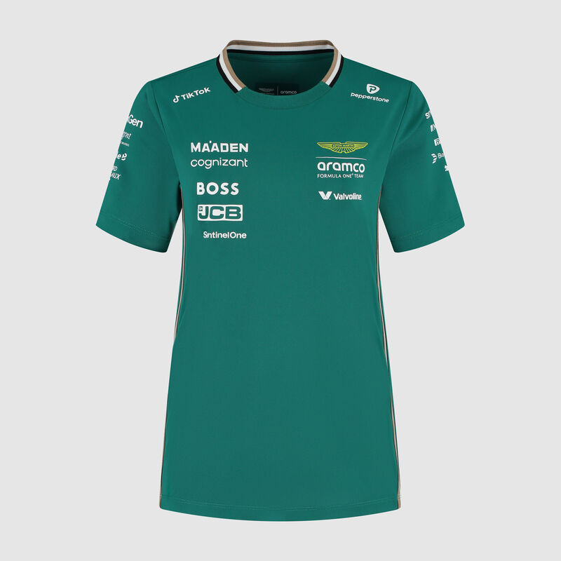 Women's 2025 Team T-shirt 2025 - Aston Martin F1 Team - Green XXS for females - 8719203626727 - Fuel For Fans F1 Merchandise store