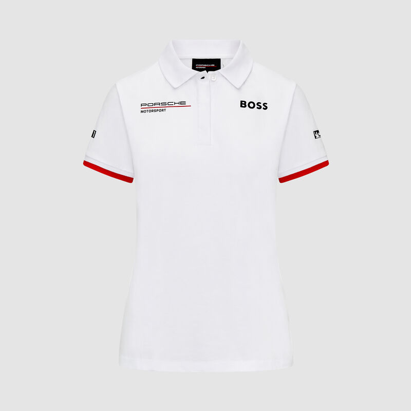 PORSCHE RP WOMENS TEAM POLO - white