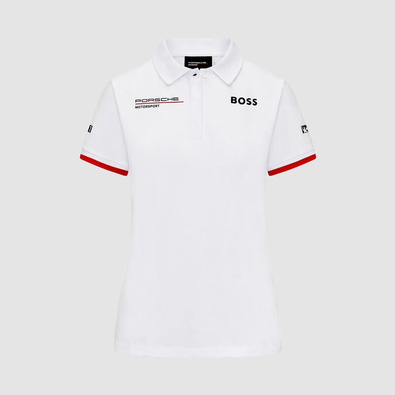 PORSCHE RP WOMENS TEAM POLO - white