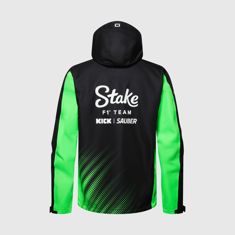 STAKE RP MENS TEAM RAIN JACKET - black