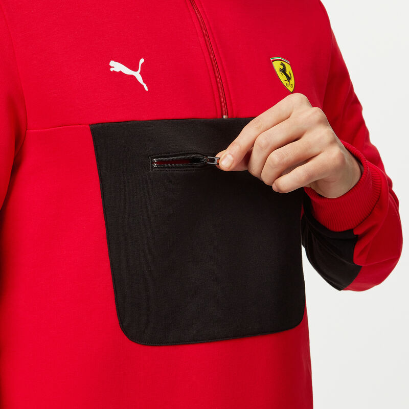 SF FW MENS QUARTER ZIP - red