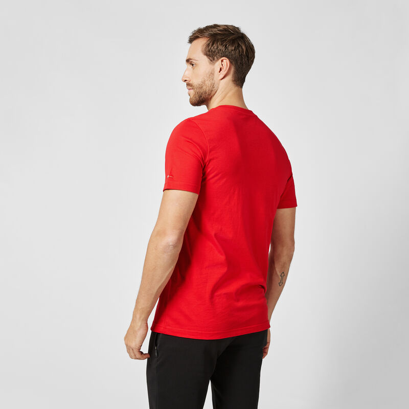 SF PU FW MENS SMALL SHIELD TEE - red