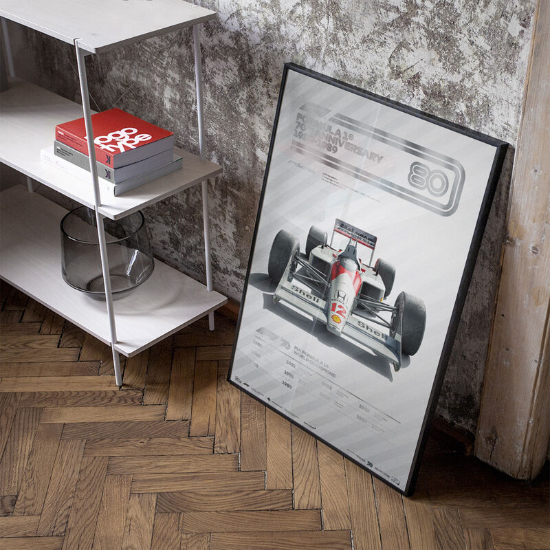 AYRTON SENNA MCLAREN 80S COLLECTORS POSTER - multicolor