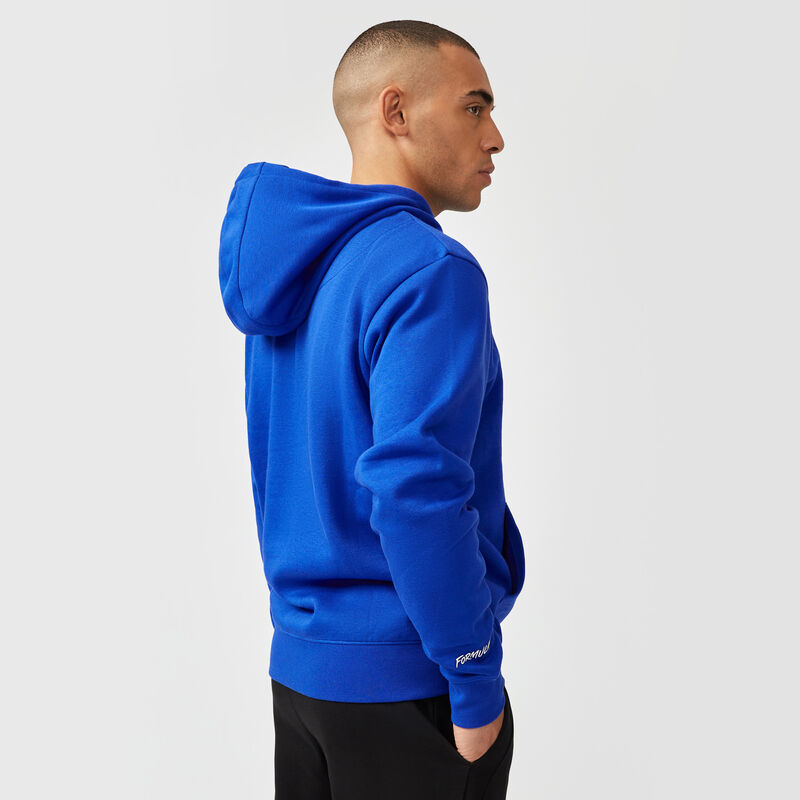 FE FW TONAL E LOGO HOODY - blue