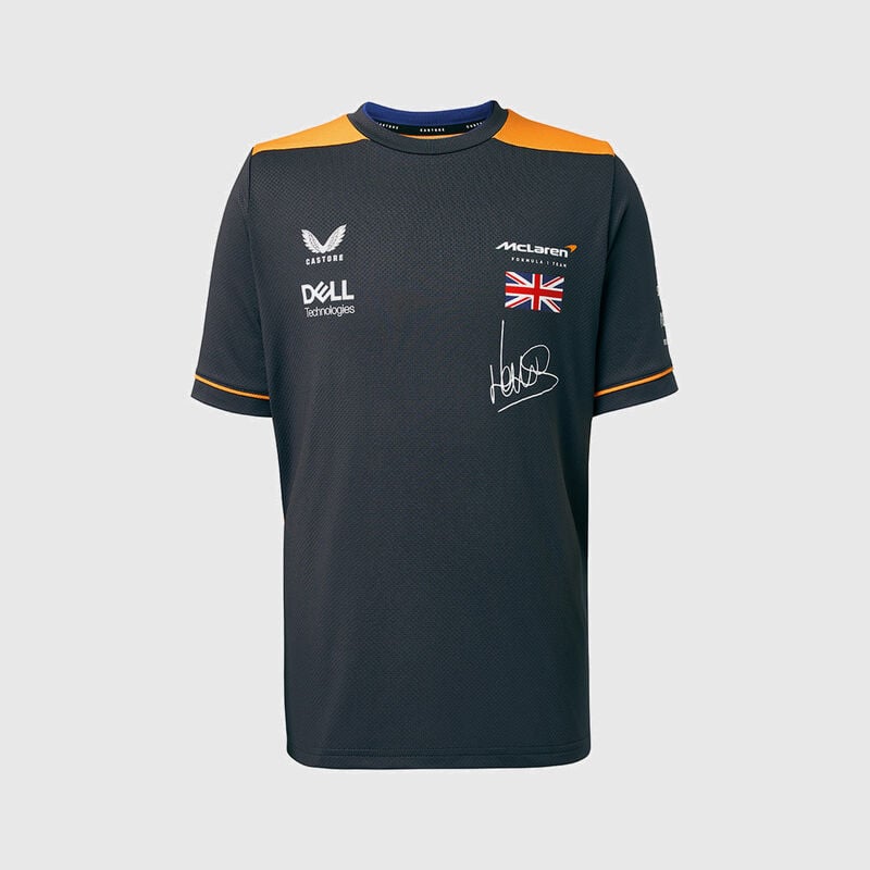 MCLAREN RP KIDS DRIVERS TEE - NORRIS - Antracit