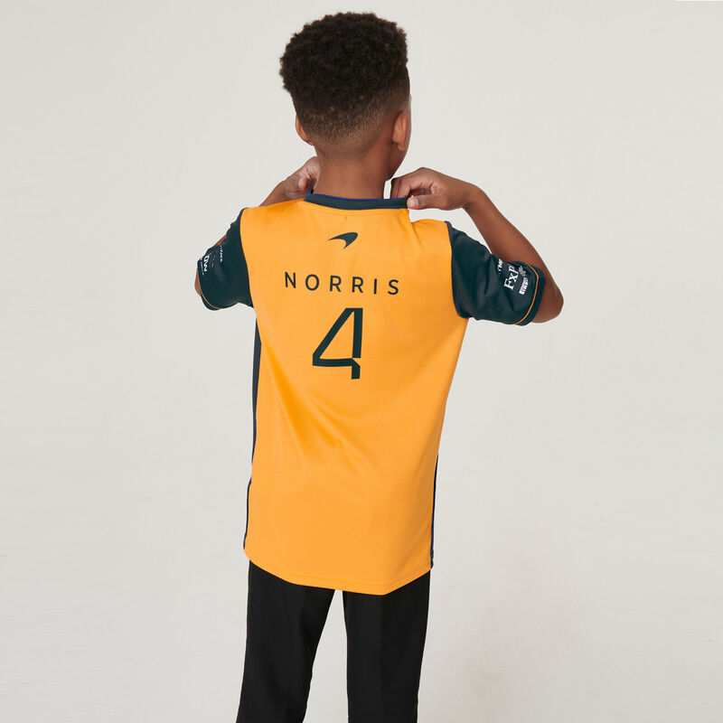 MCLAREN RP KIDS DRIVERS TEE - NORRIS - antracit