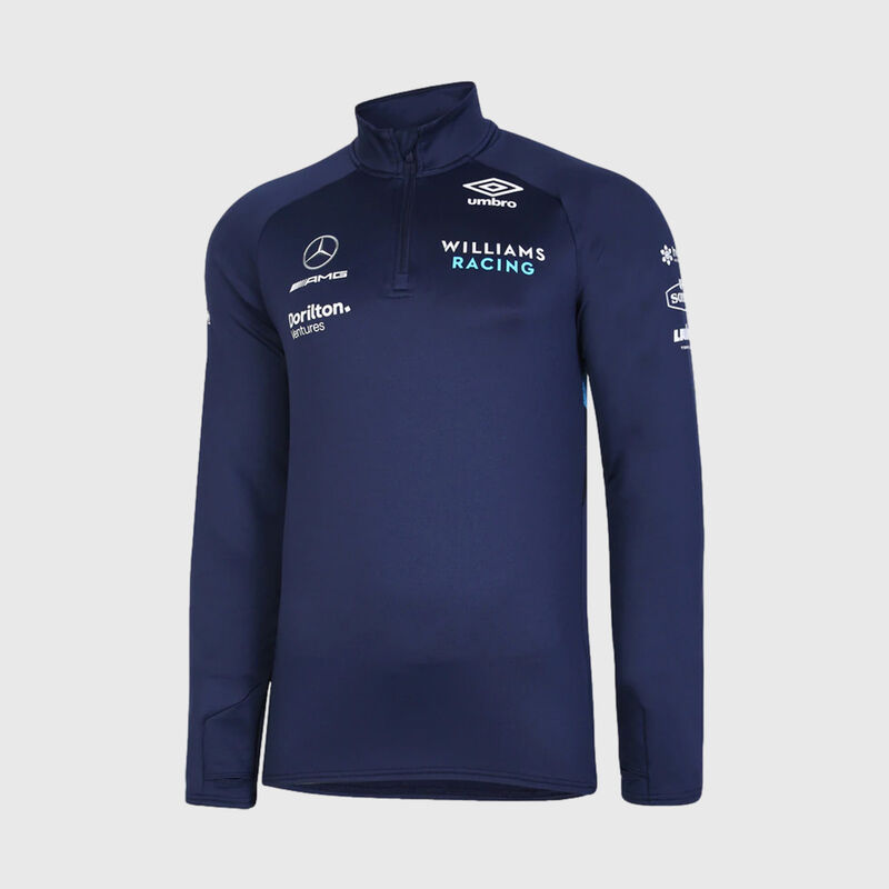 WILLIAMS RACING SL MID LAYER QUATER ZIP TOP - navy
