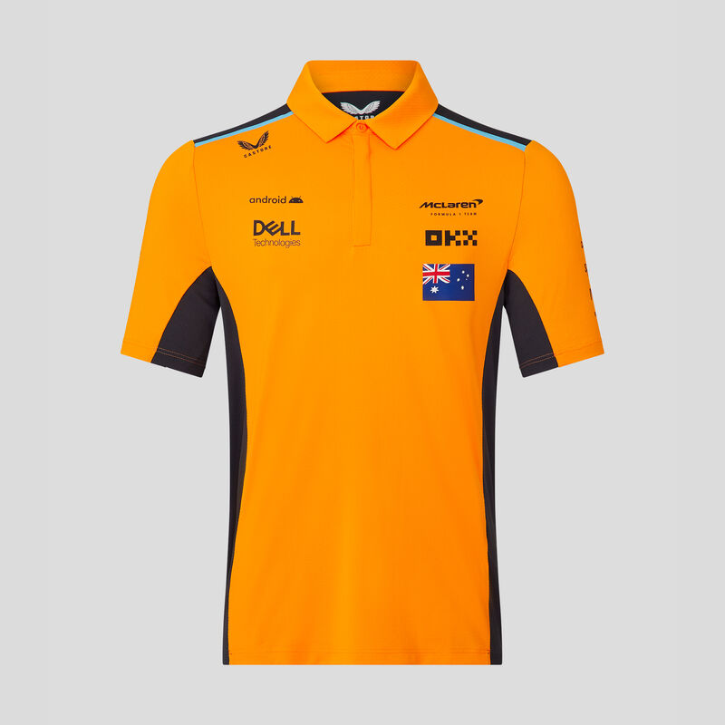 MCLAREN SL RP 2023 POLO SHIRT PIASTRI - orange