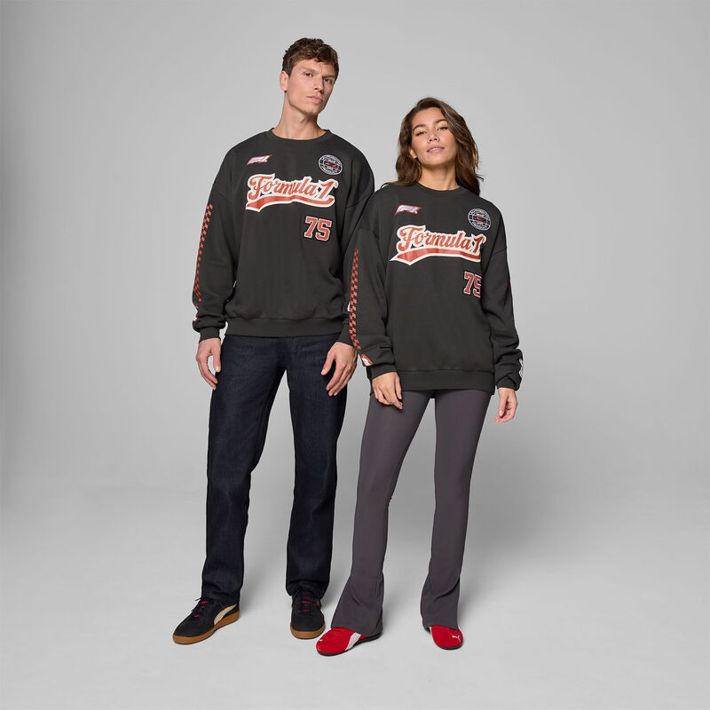 F1 FW HERITAGE GRAPHIC CREW SWEAT - black