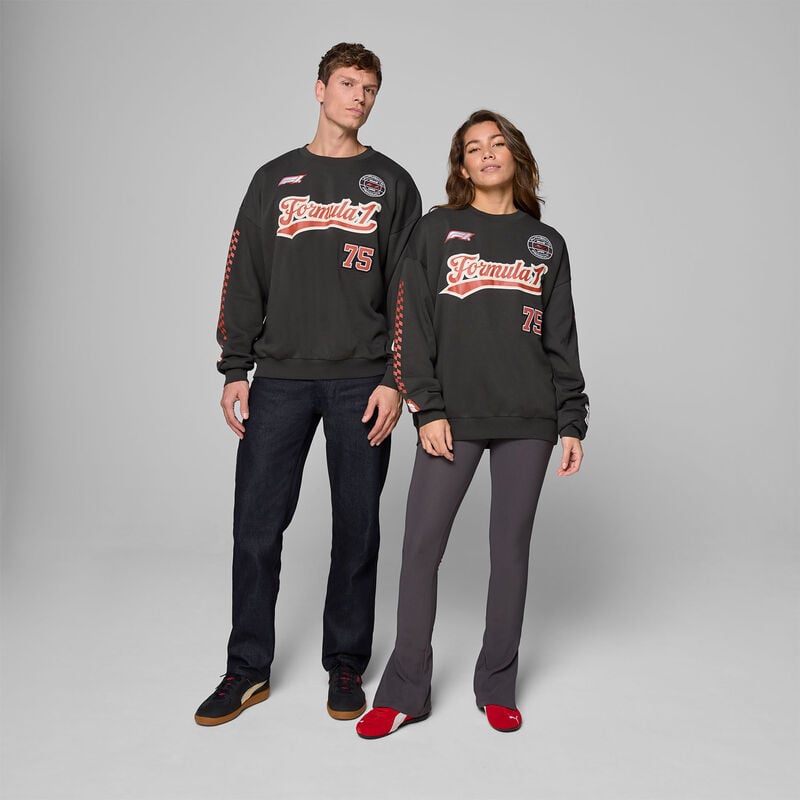 F1 FW HERITAGE GRAPHIC CREW SWEAT - black
