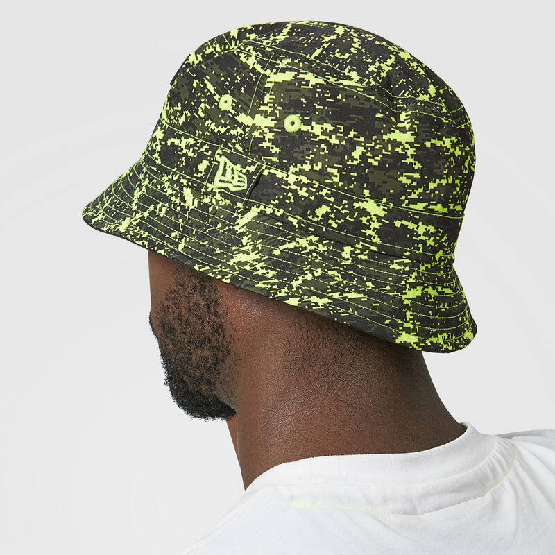 MCLAREN LANDO GLITCH BUCKET HAT - lime