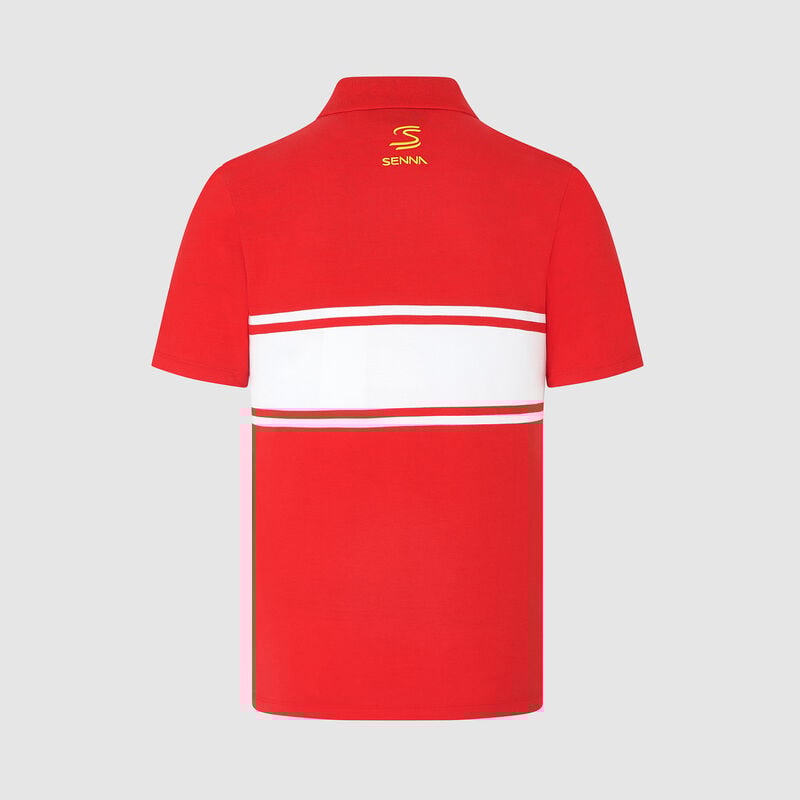 AS FW MENS LEGACY PATCHWORK POLO - red