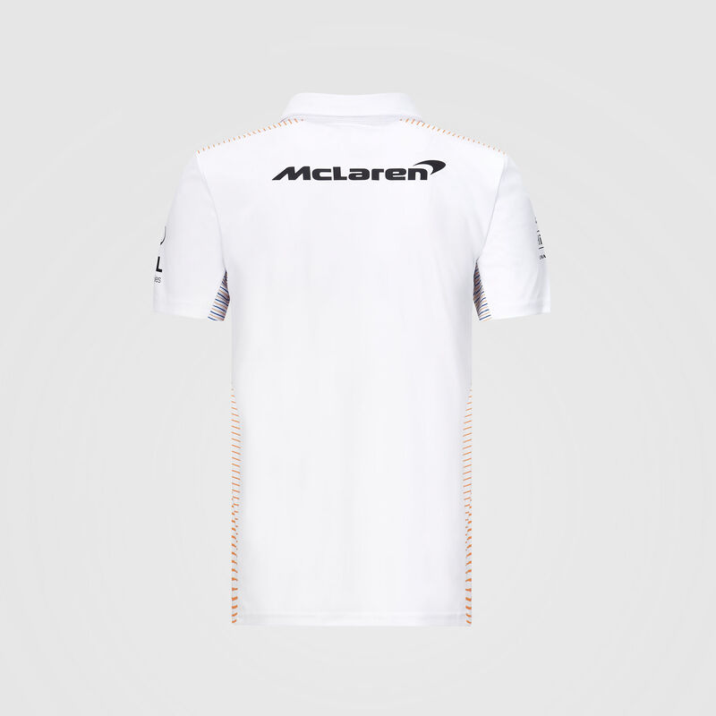 MCLAREN RP MENS TEAM POLO - white