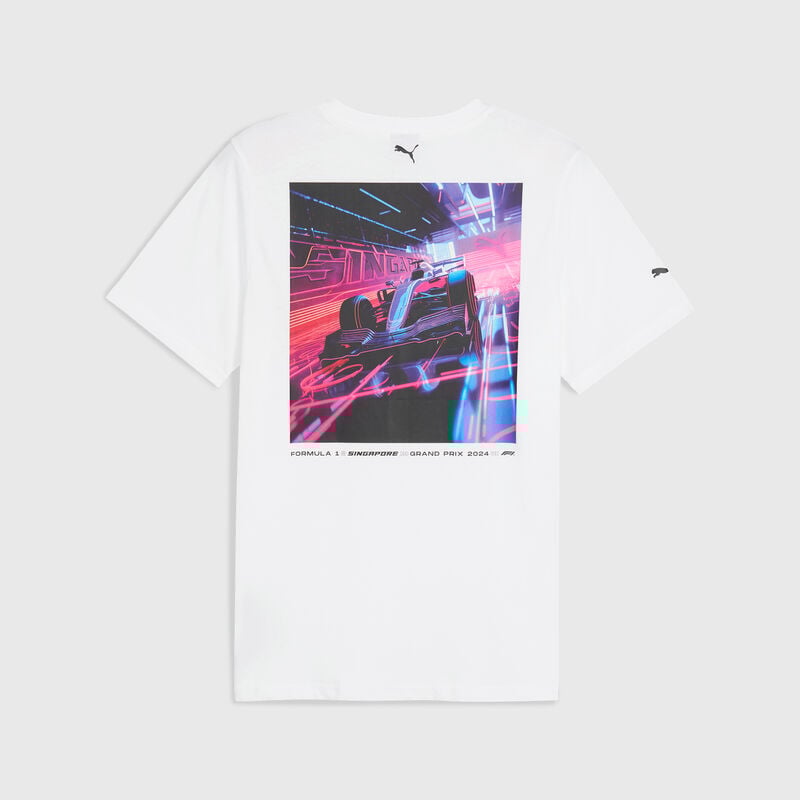 F1 FW MENS SINGAPORE TEE - white