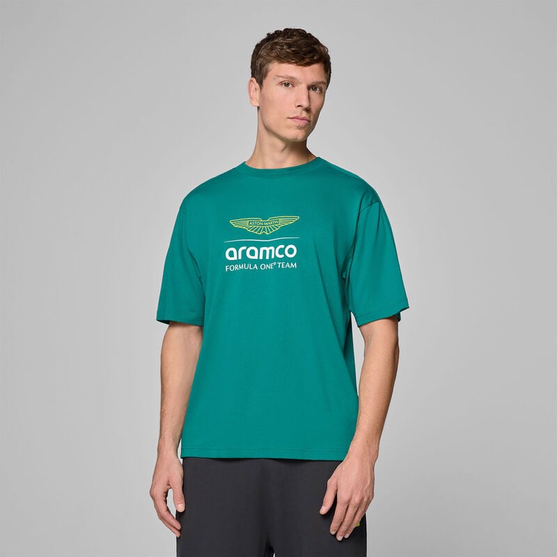 AMF1 FW MENS LARGE LOGO TEE - green