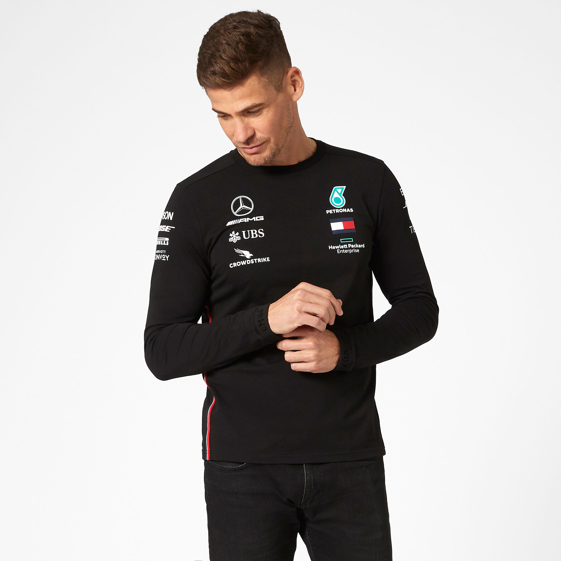 XXL, Schwarz Mercedes-AMG Petronas Motorsport Herren 2019 F1™ Team T-Shirt