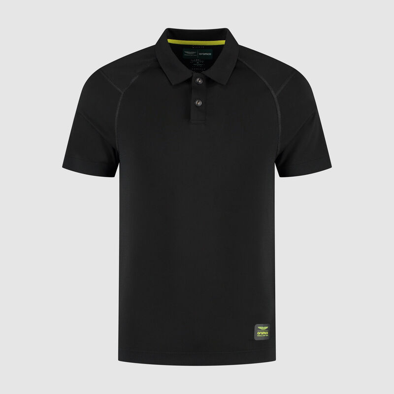Tech Seamless Polo 2025 - Aston Martin F1 Team - Black M for males - 8719203595870 - Fuel For Fans F1 Merchandise store