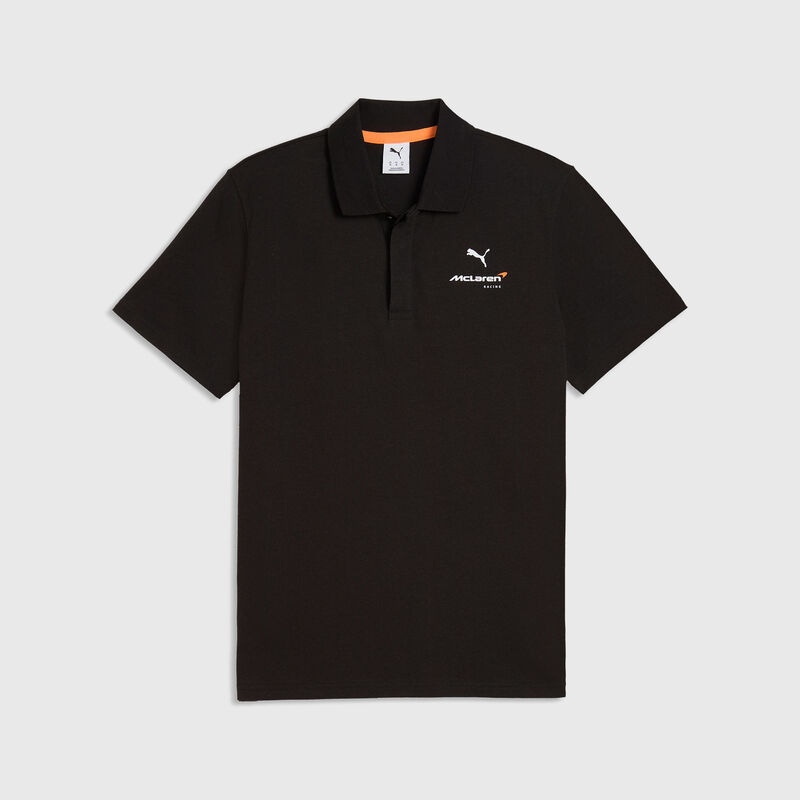 PUMA Small Logo Polo 2026 - McLaren Racing - Black XS for males - 4070032182827 - Fuel For Fans F1 Merchandise store