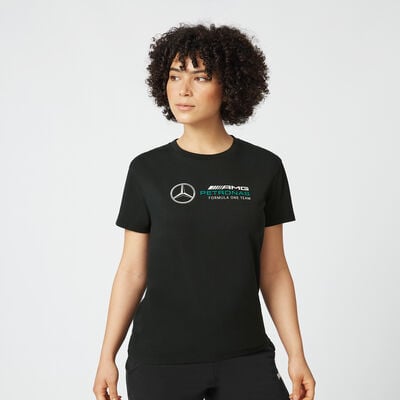 T-shirt donna con logo grande