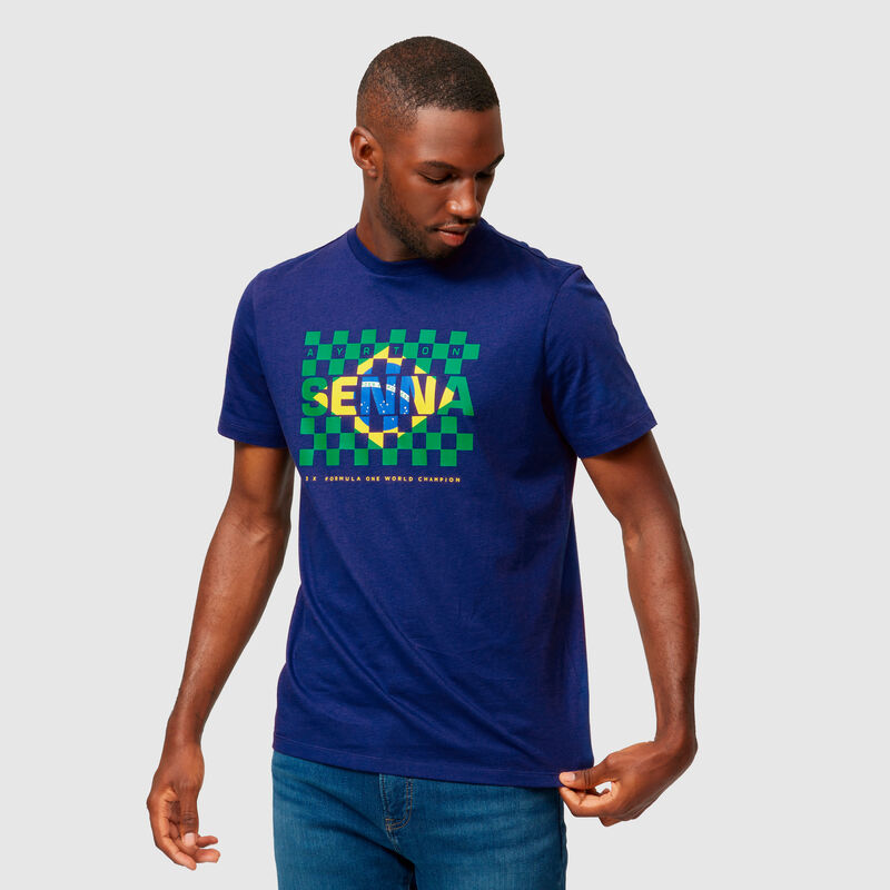AS FW MENS FLAG TEE - navy