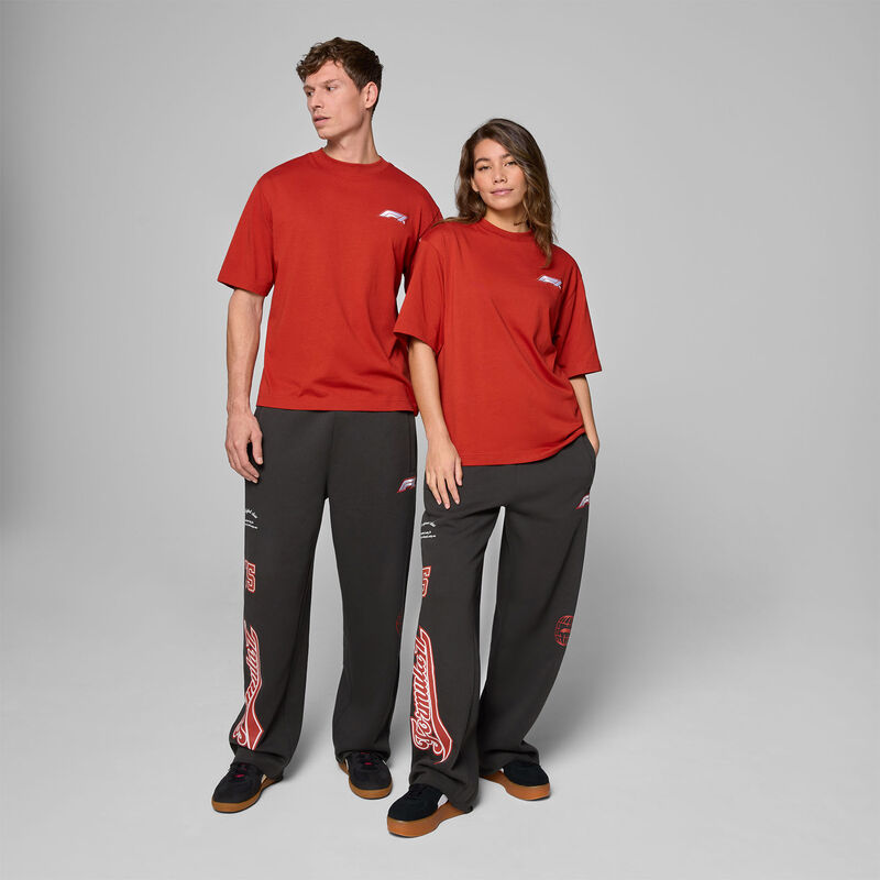 F1 FW HERITAGE LOGO TEE - red