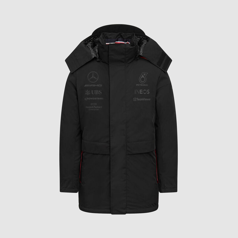 Team Insulated Jacket 2023 - Mercedes-AMG F1 - Black XS for males - 8719203306407 - Fuel For Fans F1 Merchandise store