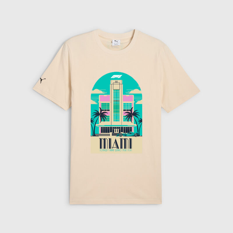 F1 FW MIAMI SE TEE - white