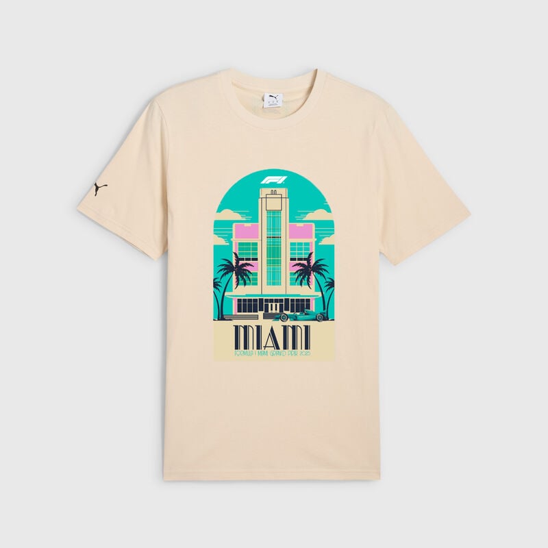 F1 FW MIAMI SE TEE - white