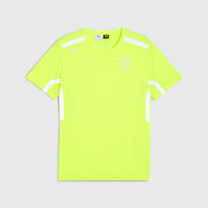 PUMA 2025 Team Set Up T-shirt 2025 - Scuderia Ferrari F1 - Yellow XS for males - Fuel For Fans F1 Merchandise store