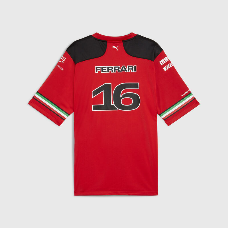 SF RP MENS FOOTBALL SHIRT - red-leclerc