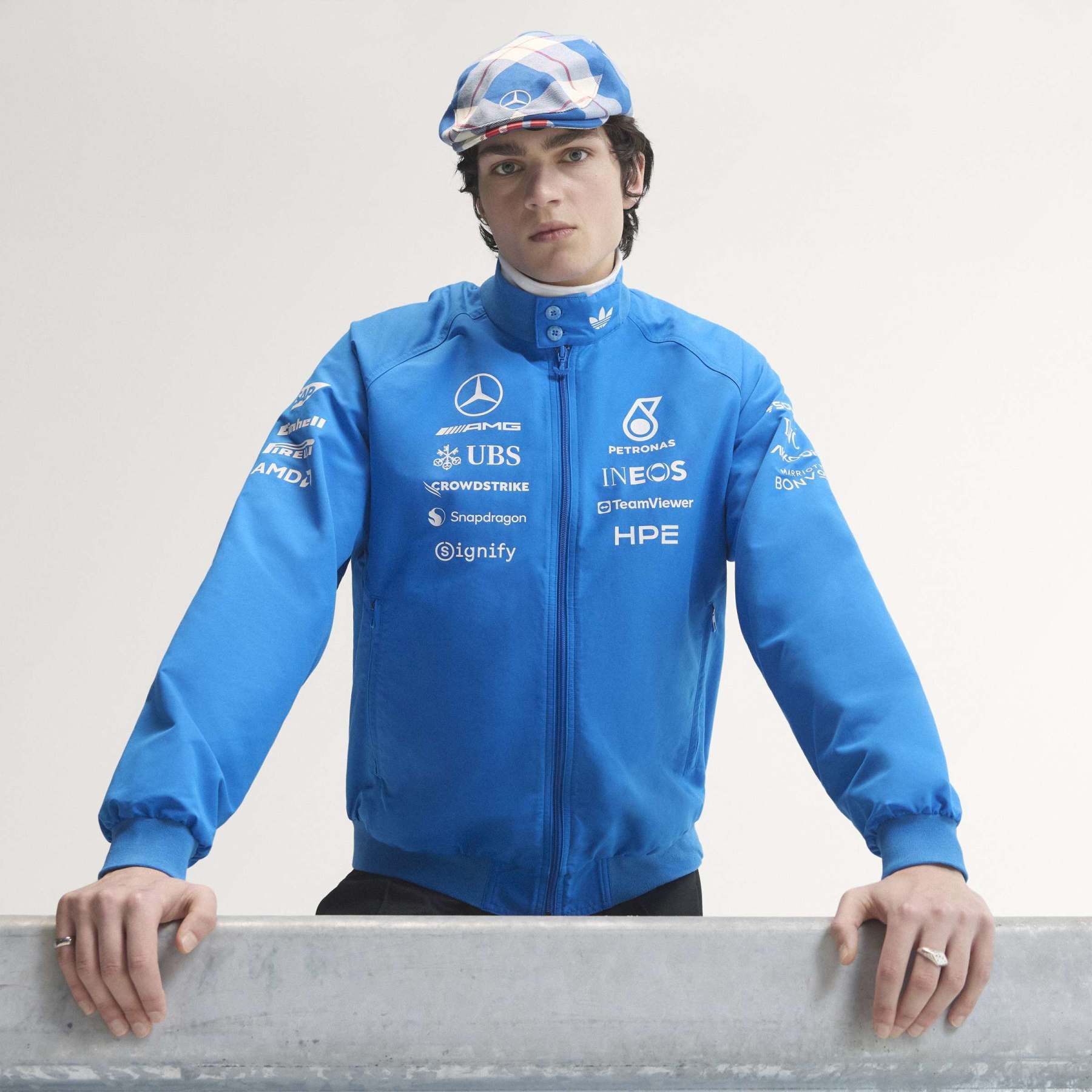 F1 アディダス メルセデス ル 迷 ジャケット 出品 adidas 2026 Team Blue Wonder Jacket - Mercedes-AMG F1 | Fuel For Fans
