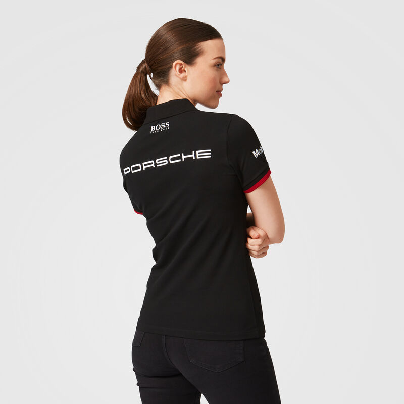 PORSCHE RP WOMENS TEAM POLO - black