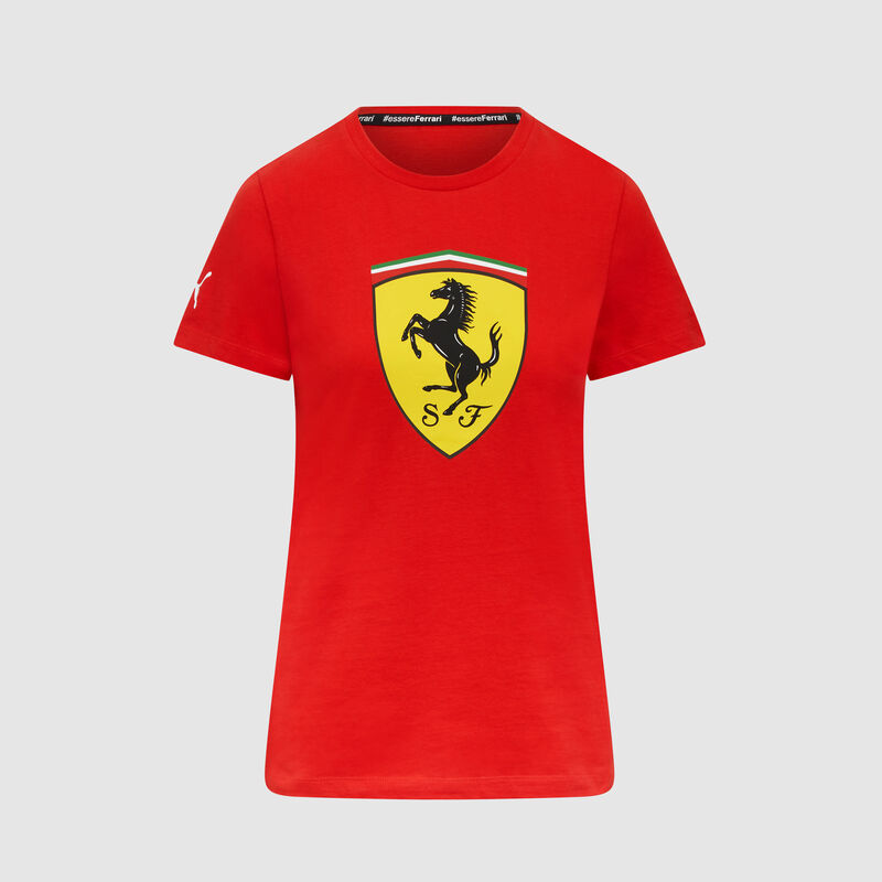SF FW WOMENS LARGE SHIELD TEE - red